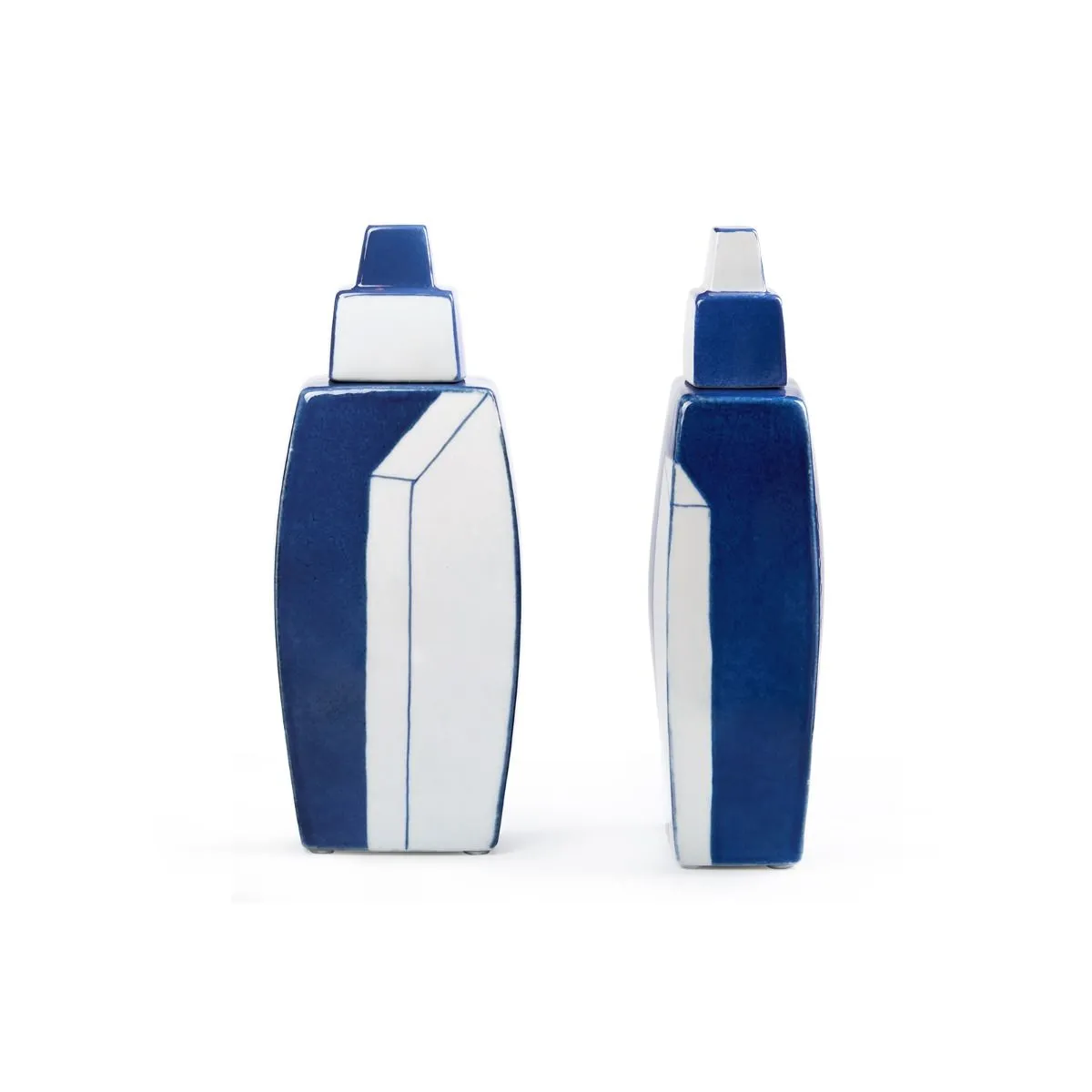 Morandi Vase Pair (Set of 2) - Blue & White