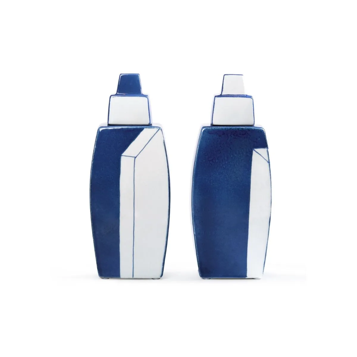 Morandi Vase Pair (Set of 2) - Blue & White
