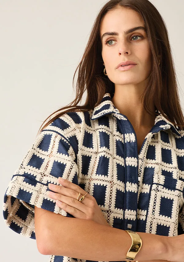MOS The Label - Lara Crochet Shirt