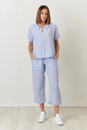 Naturals by O & J Linen Pants Coast Houndstooth GA242