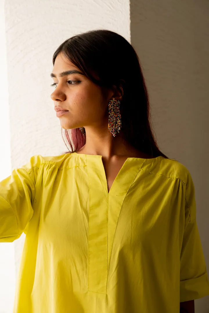 Neembu Yellow Tunic with Pants