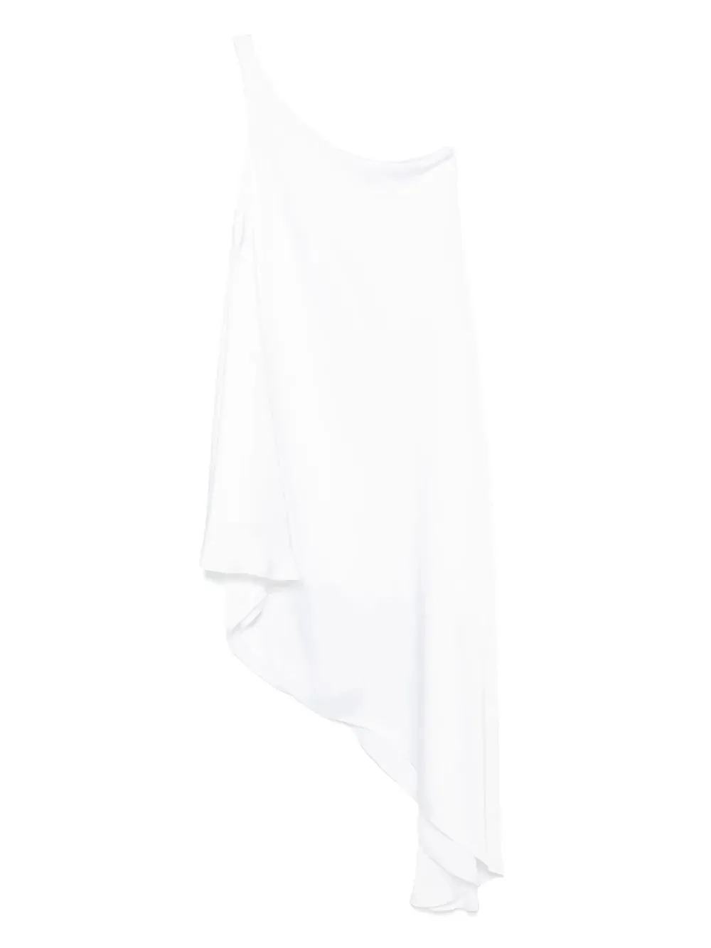 Norma Kamali One Shoulder Diagonal Tunic Top