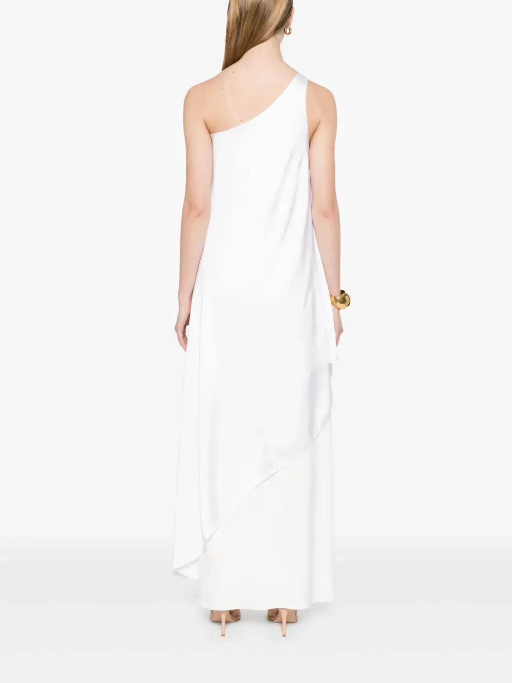 Norma Kamali One Shoulder Diagonal Tunic Top