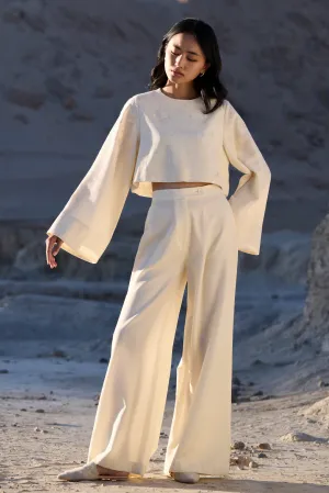 Nyoma Woollen Pants (Ivory)