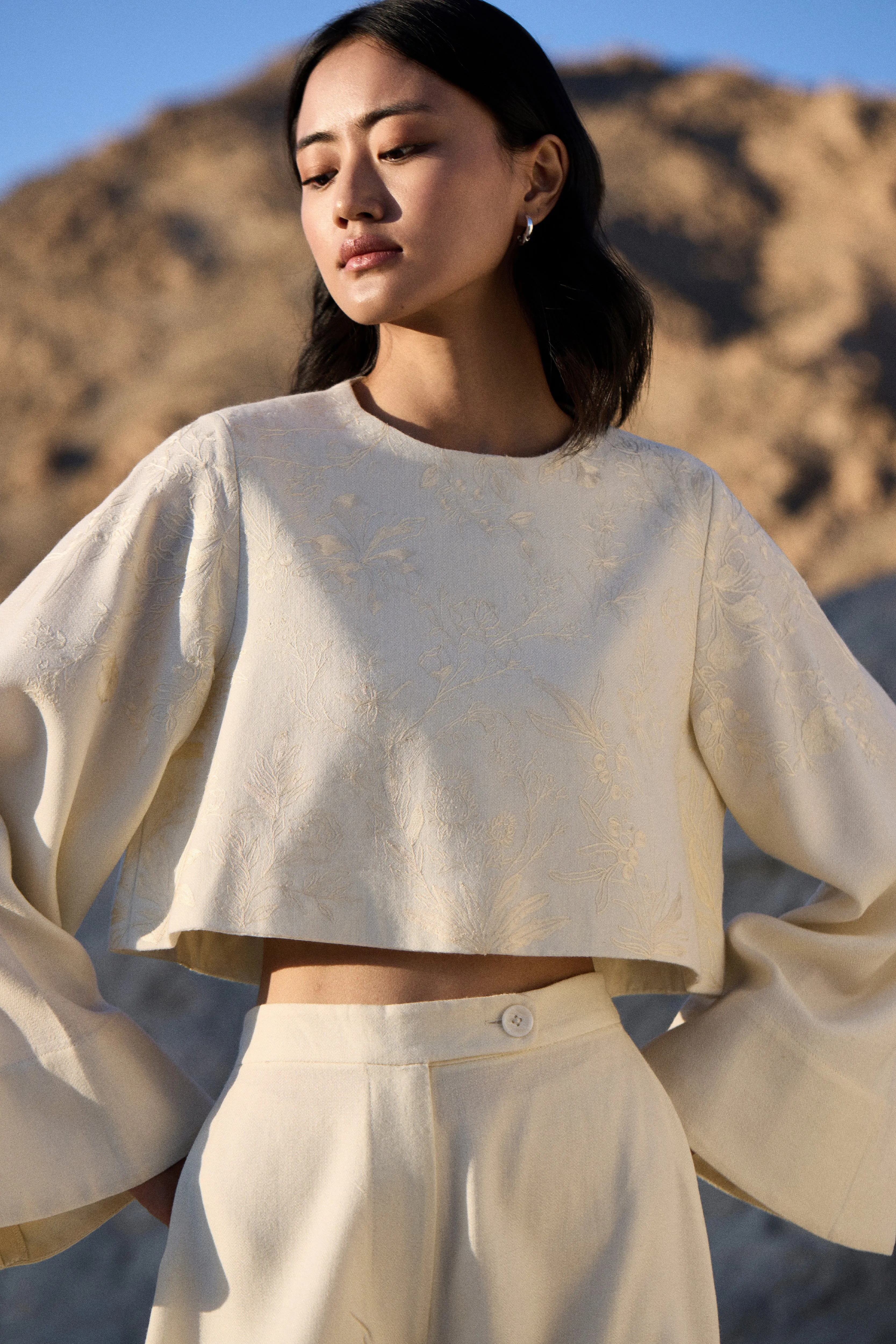 Nyoma Woollen Pants (Ivory)