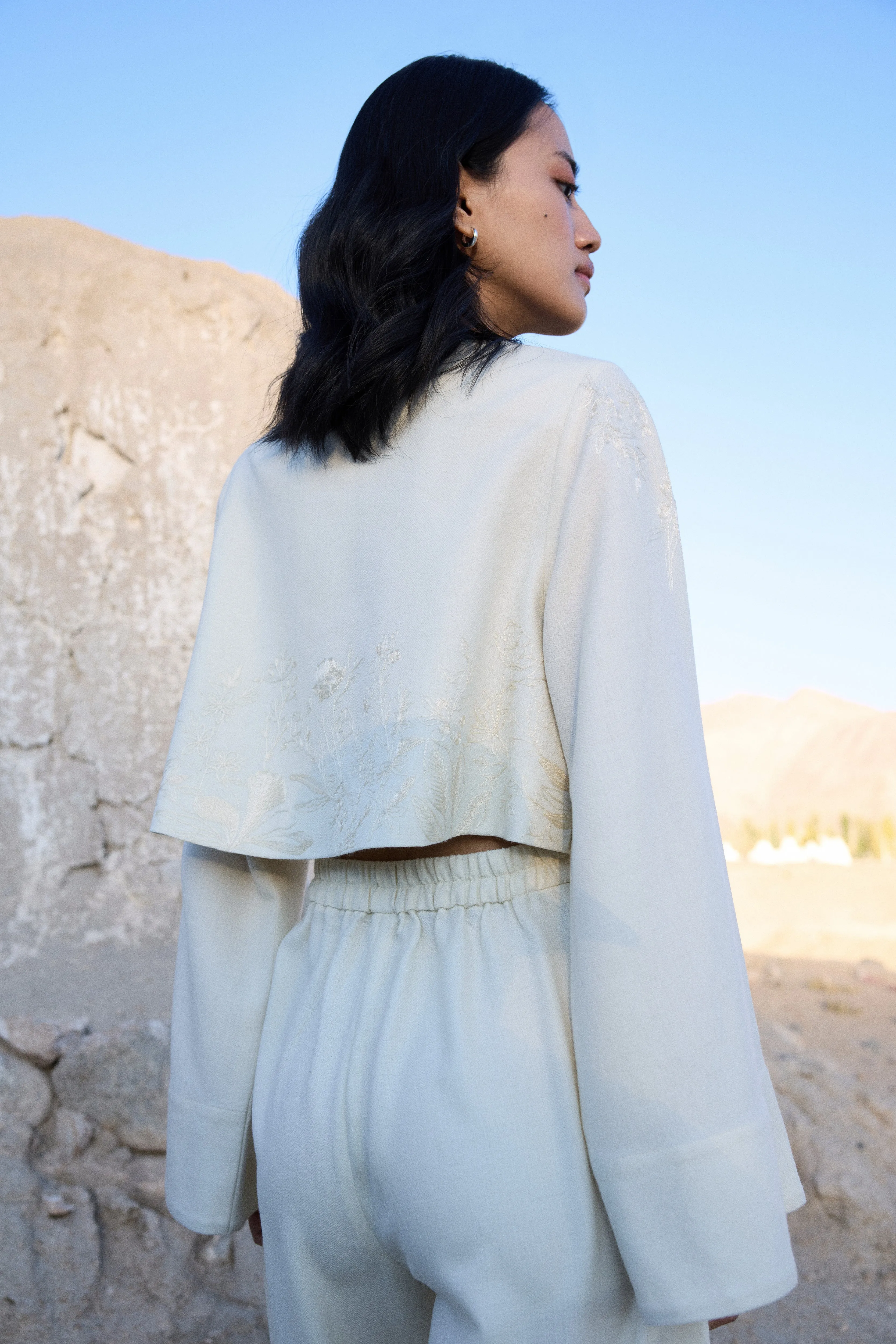 Nyoma Woollen Pants (Ivory)