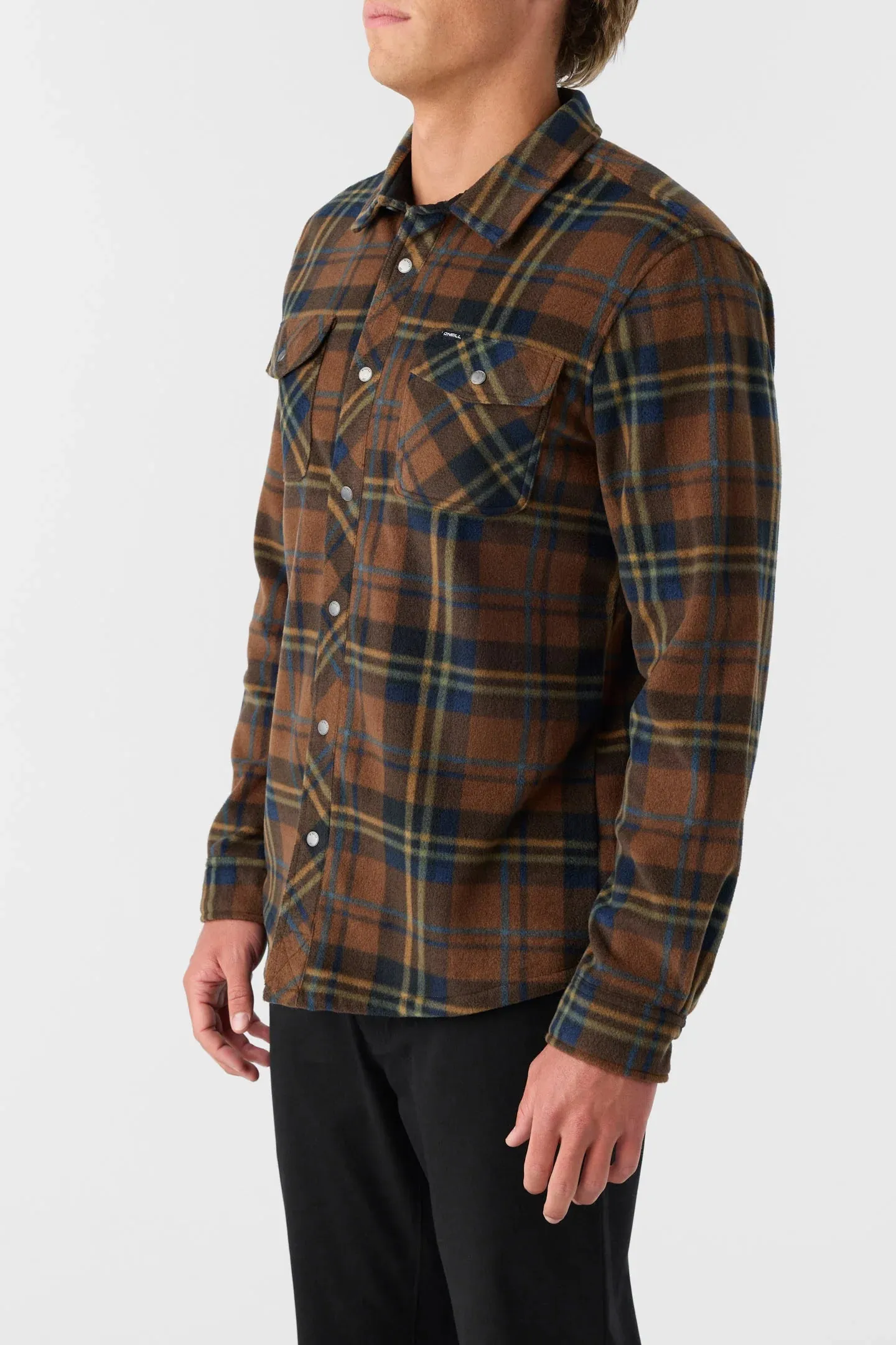 O'Neill Glacier Plaid Superfleece Overshirt