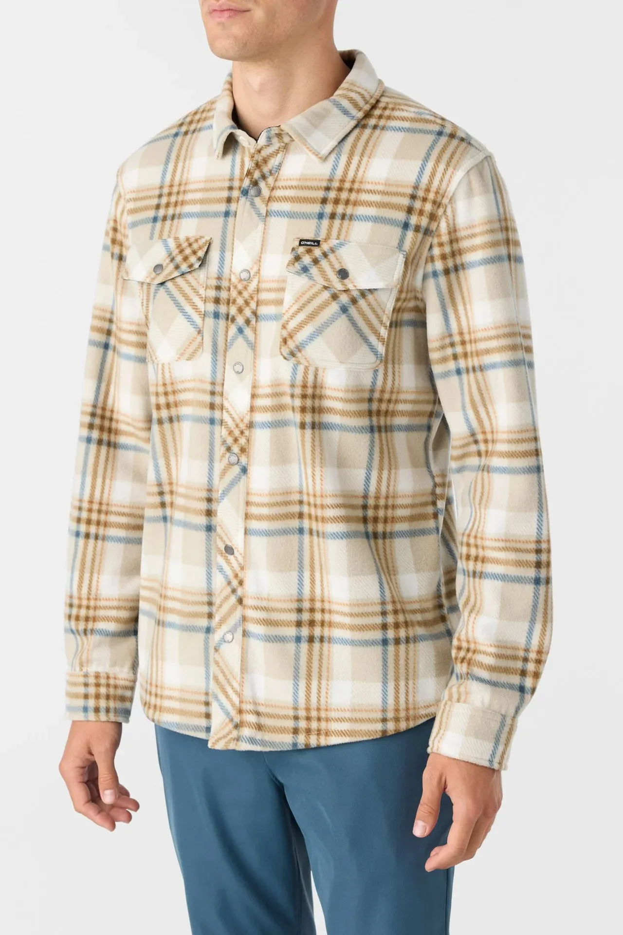 O'Neill Glacier Plaid Superfleece Overshirt