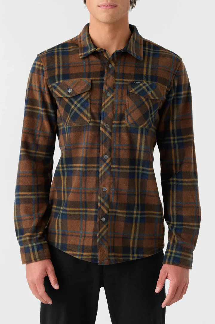 O'Neill Glacier Plaid Superfleece Overshirt