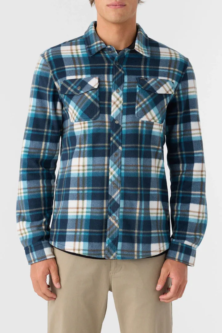 O'Neill Glacier Plaid Superfleece Overshirt