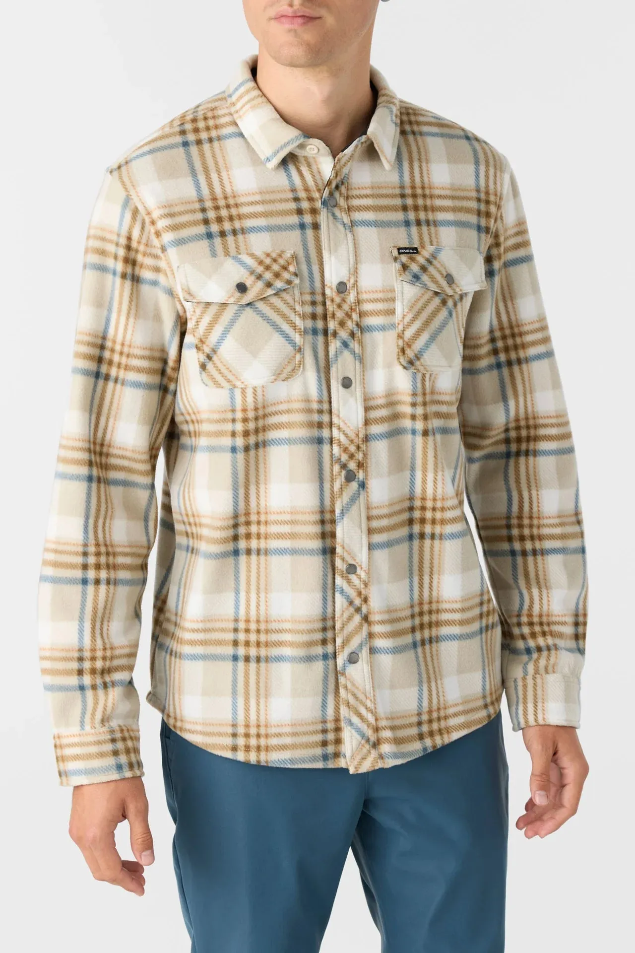 O'Neill Glacier Plaid Superfleece Overshirt