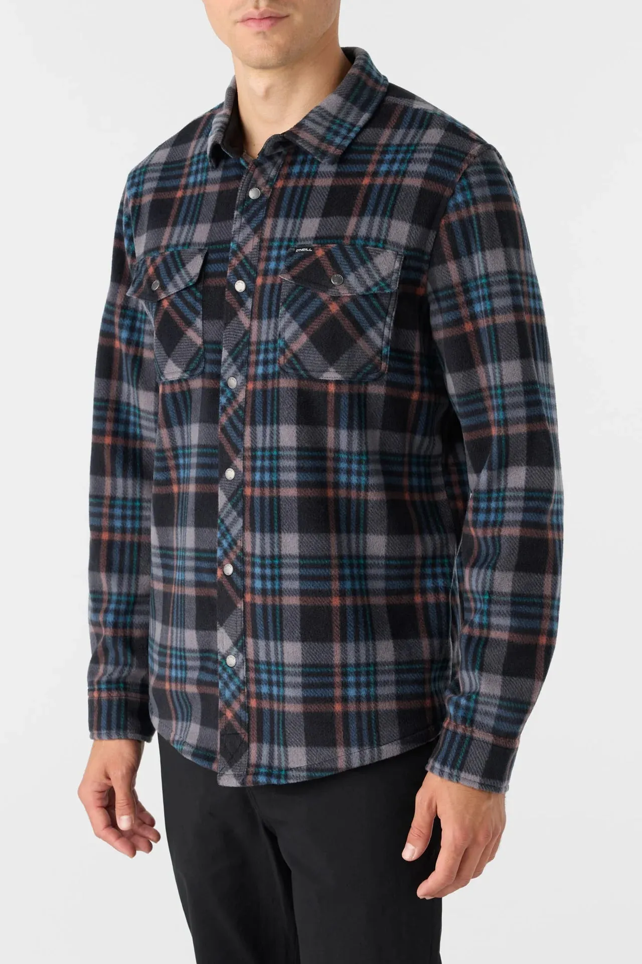 O'Neill Glacier Plaid Superfleece Overshirt