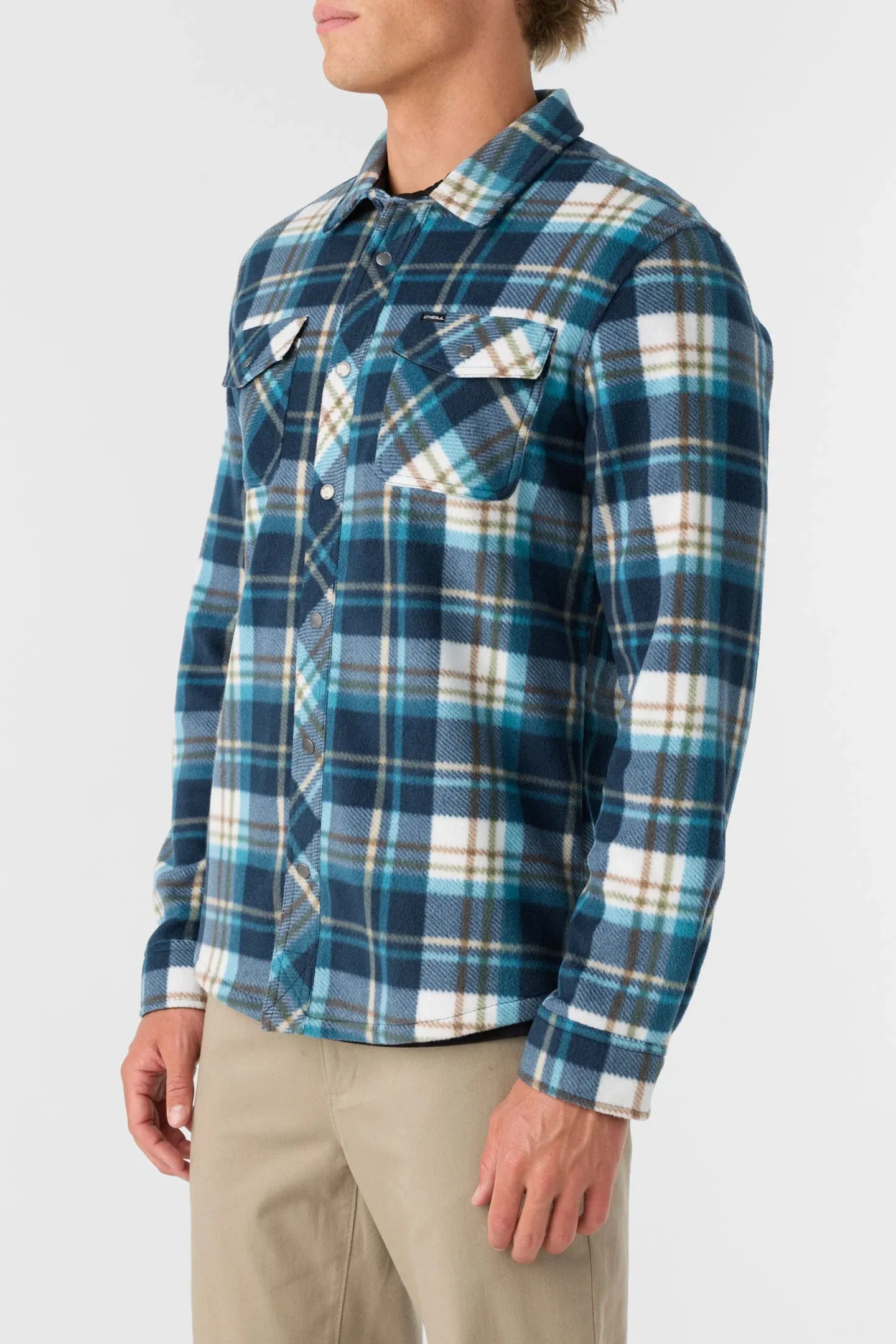 O'Neill Glacier Plaid Superfleece Overshirt