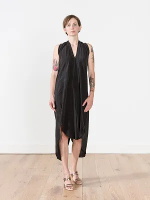 origami dress - black