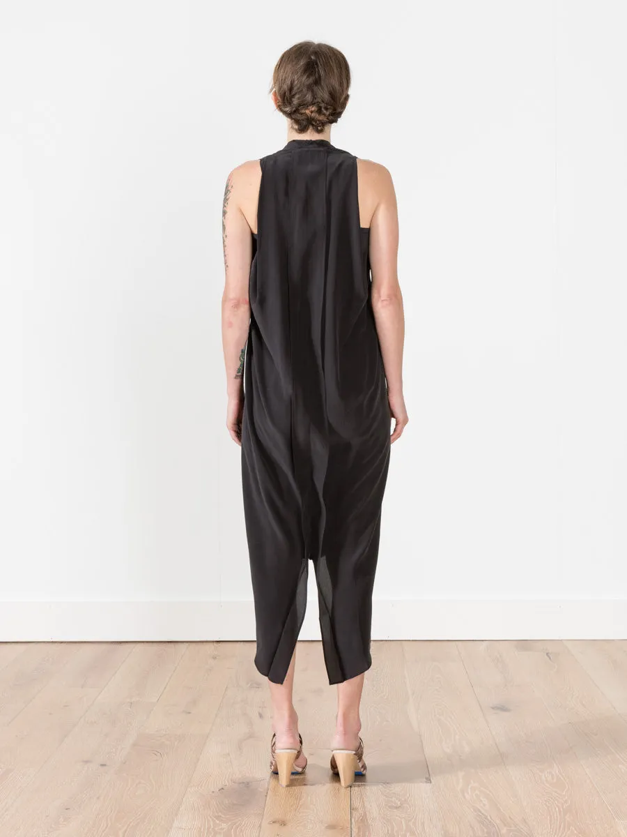origami dress - black