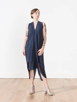 origami dress - navy