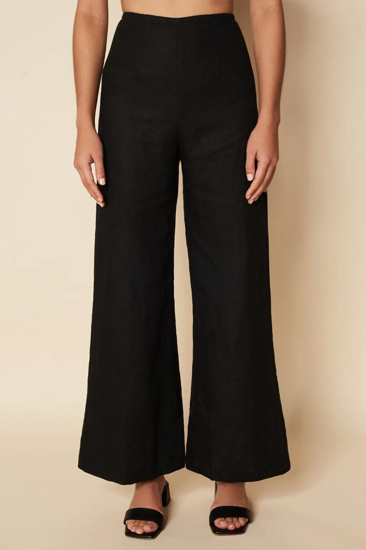 Ottavio Pants in Plain Black