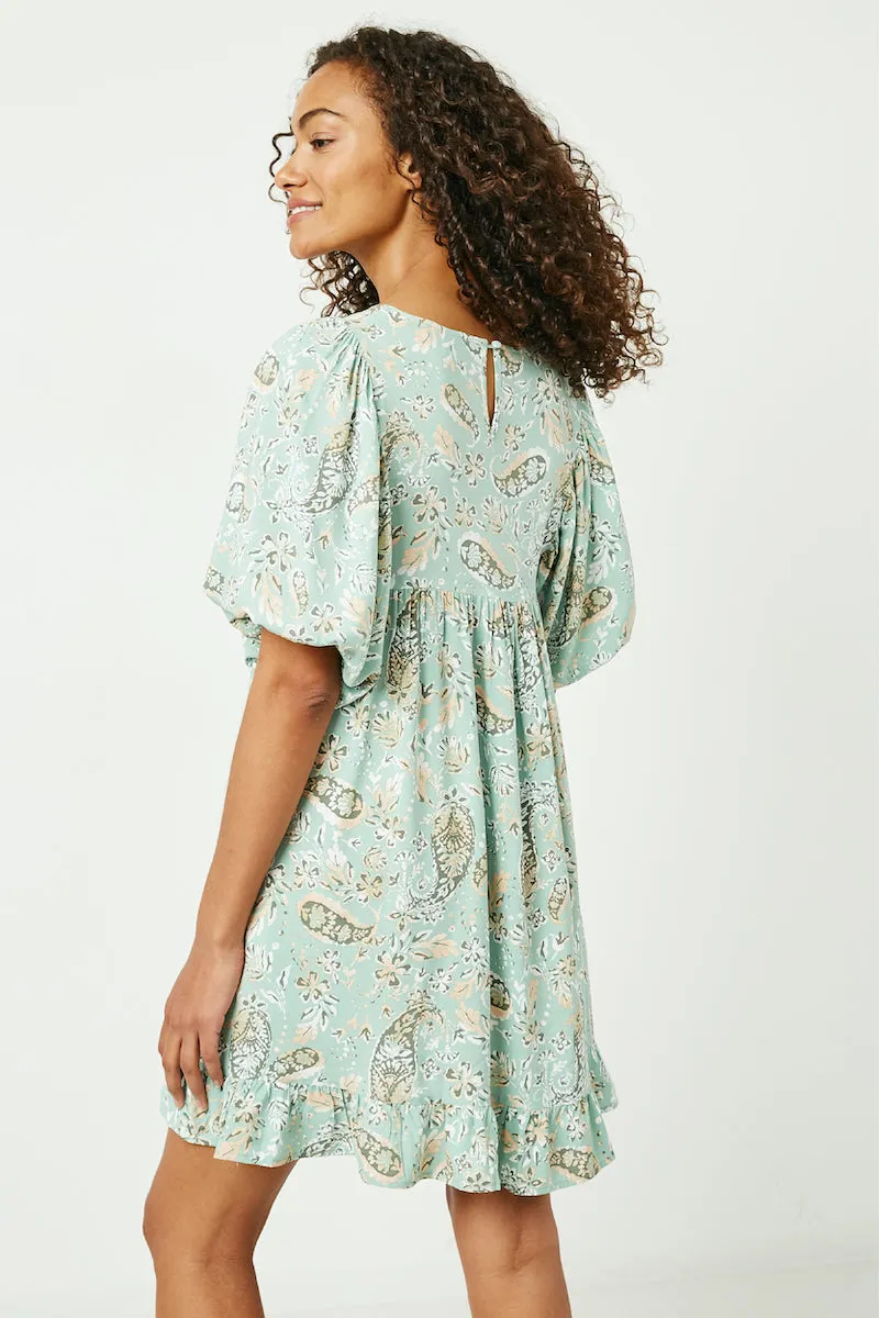 Paisley Printed Tunic Dress