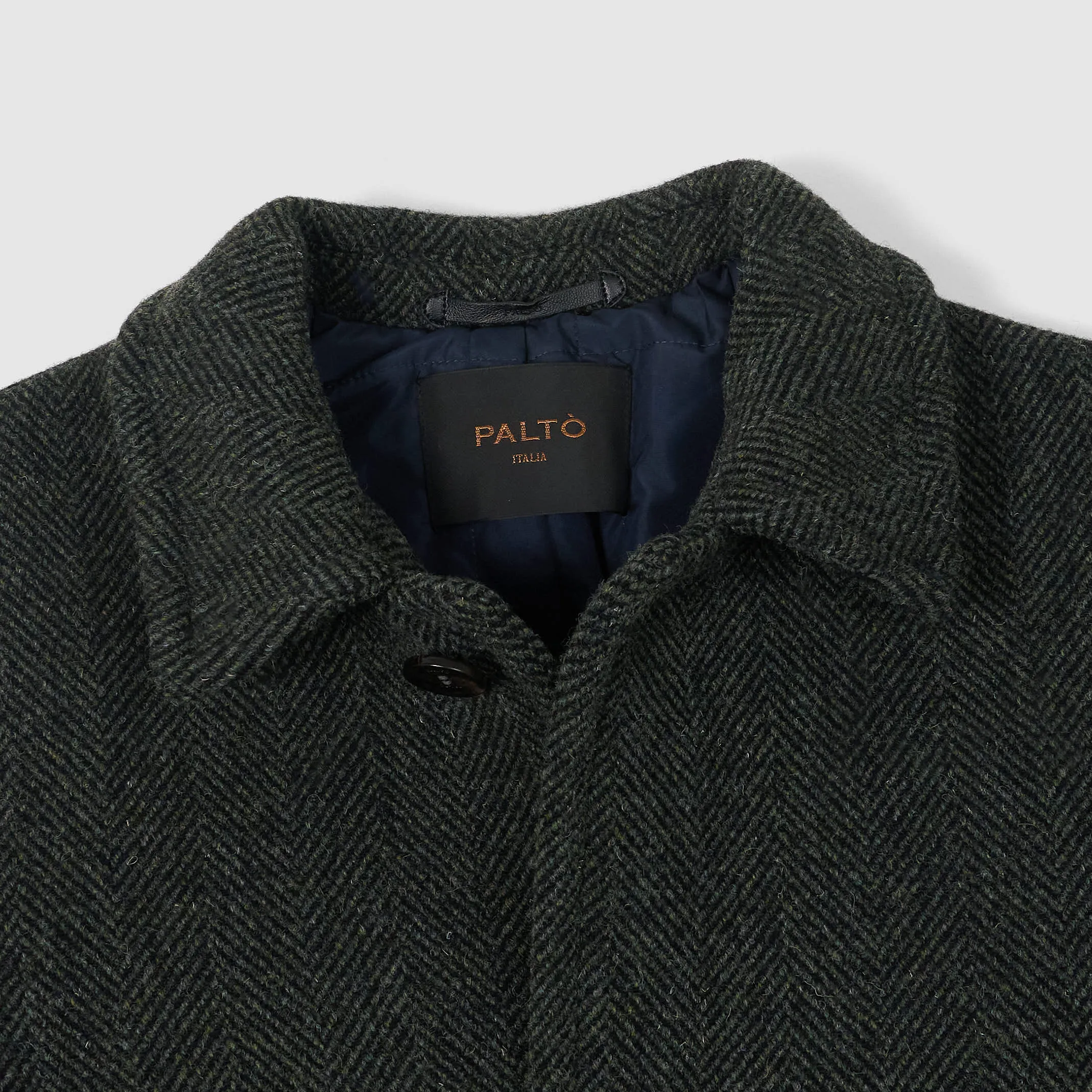 Palto Alfredo British Herringbone Wool Coat