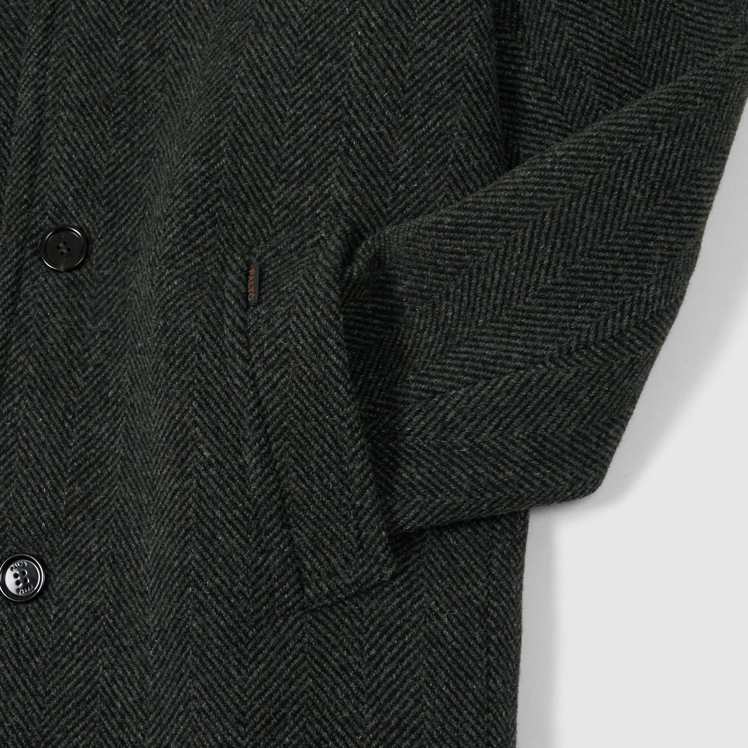 Palto Alfredo British Herringbone Wool Coat