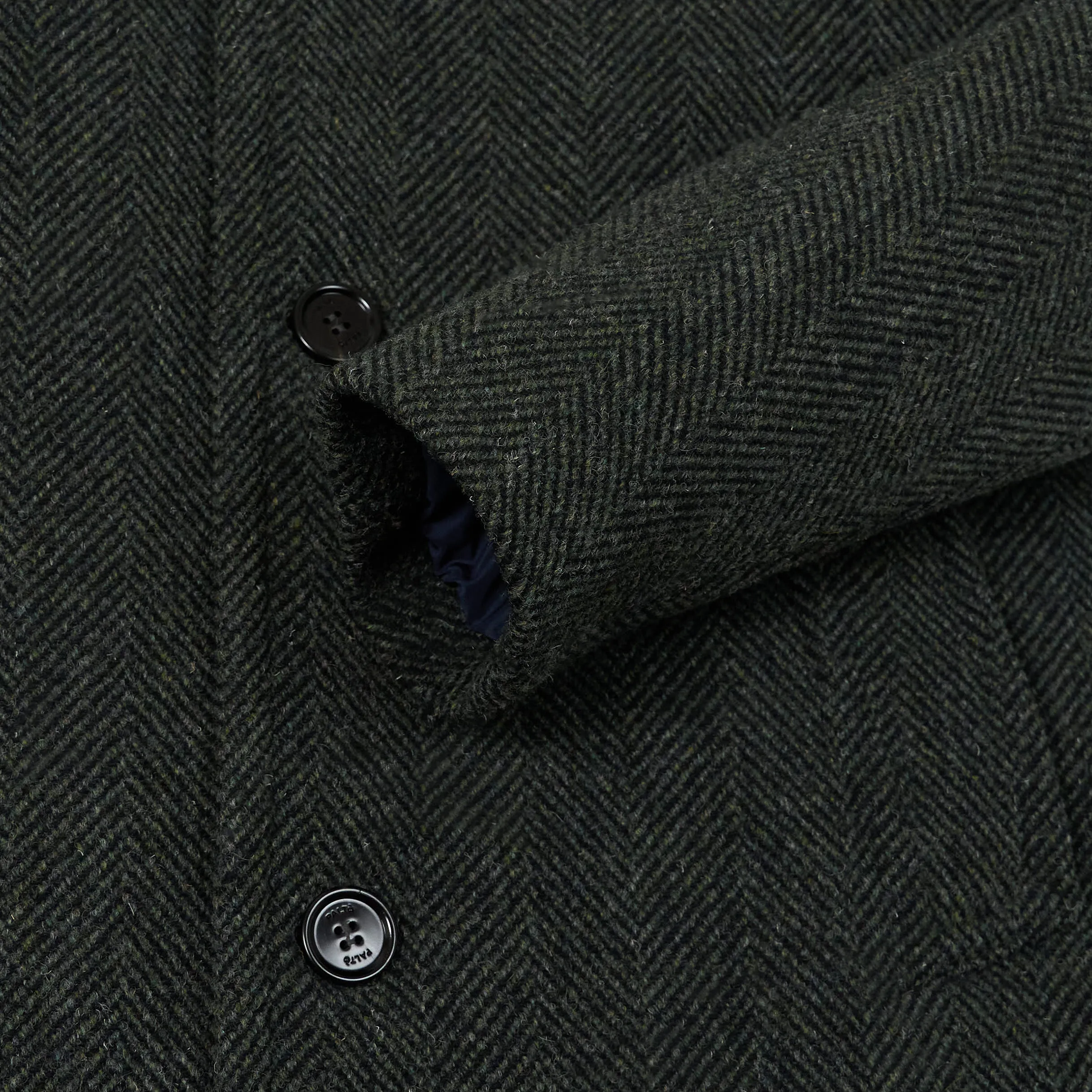 Palto Alfredo British Herringbone Wool Coat