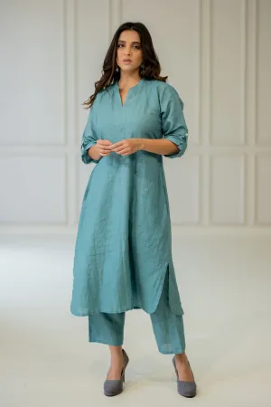 Paradiso Linen Kurta Set