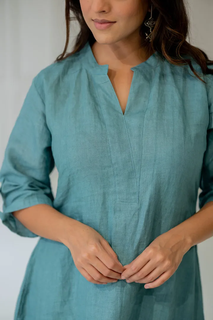 Paradiso Linen Kurta Set