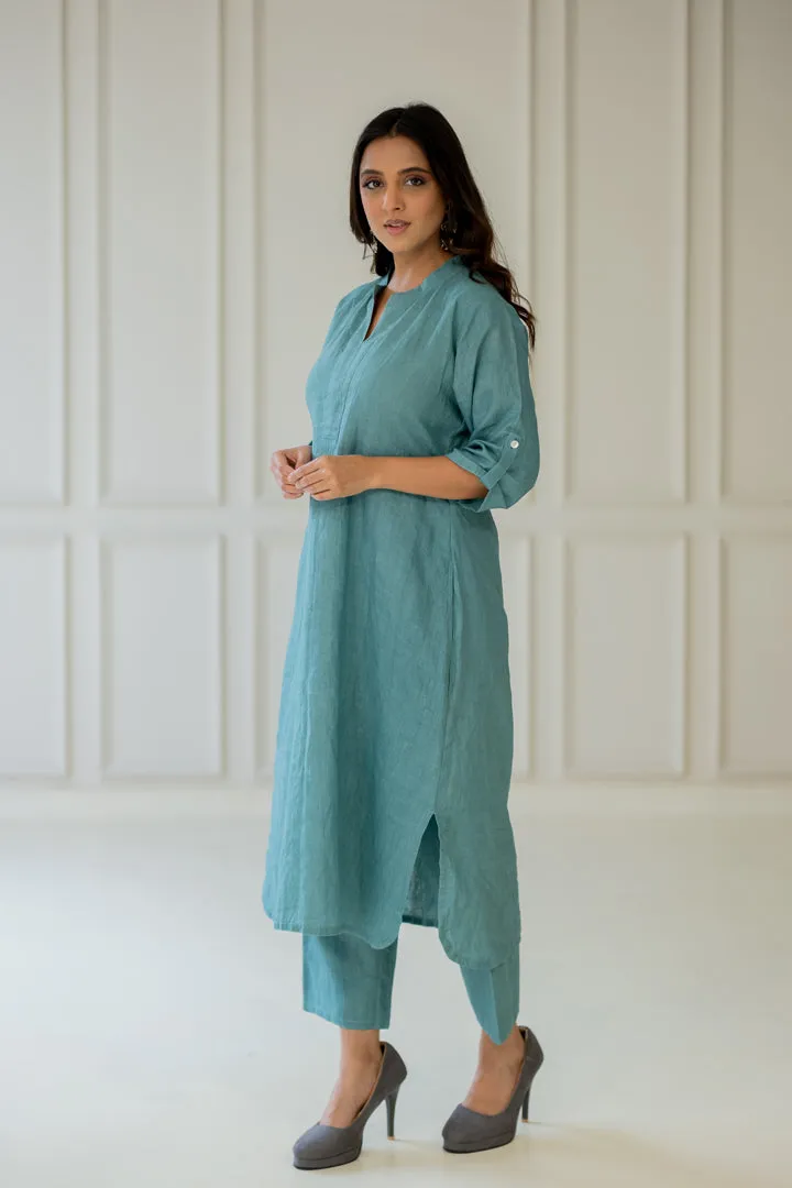 Paradiso Linen Kurta Set