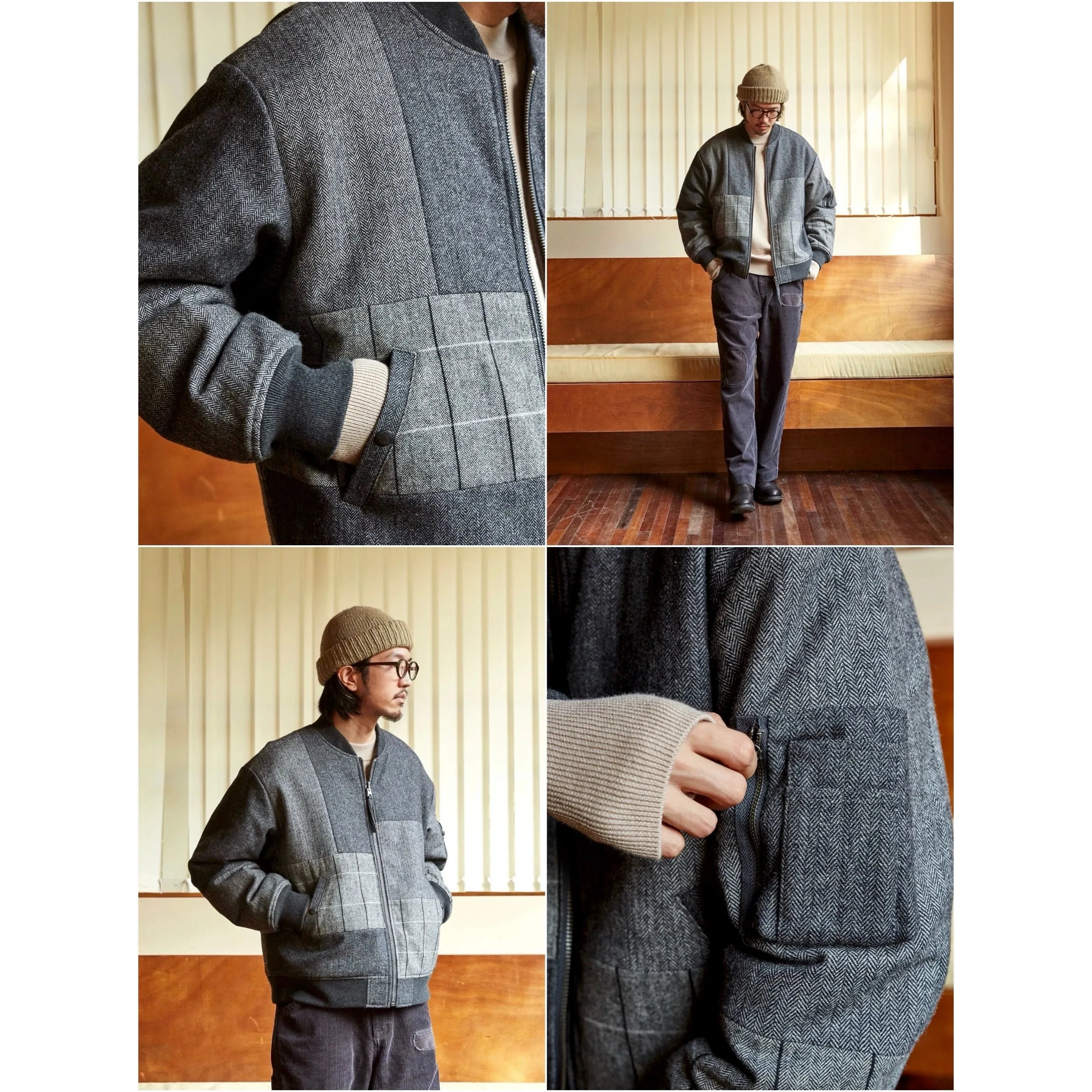 Patchwork Flight Jacket