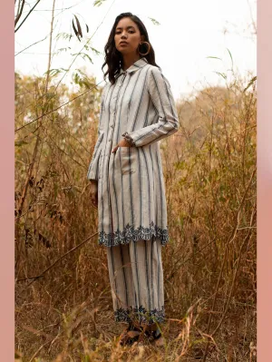 Payal Pratap   -   Ted Scallop Pants  I  Pants With Scallop Embroidery At Bottom