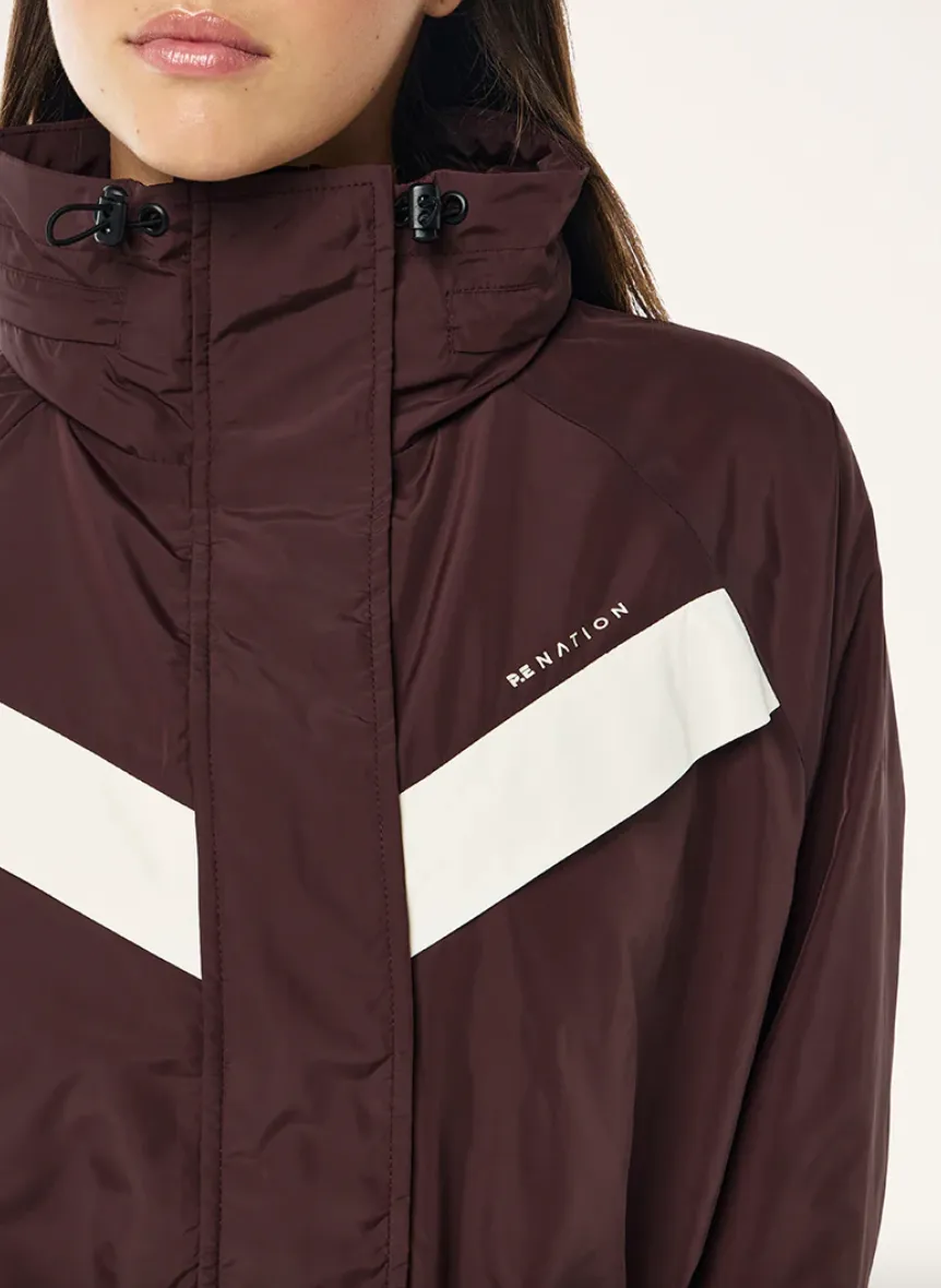 PE Nation Shelter Jacket- Mahogany