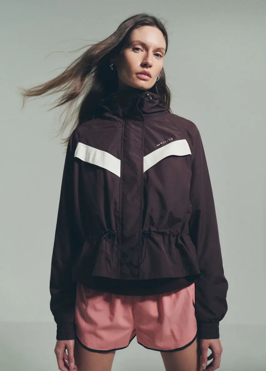 PE Nation Shelter Jacket- Mahogany