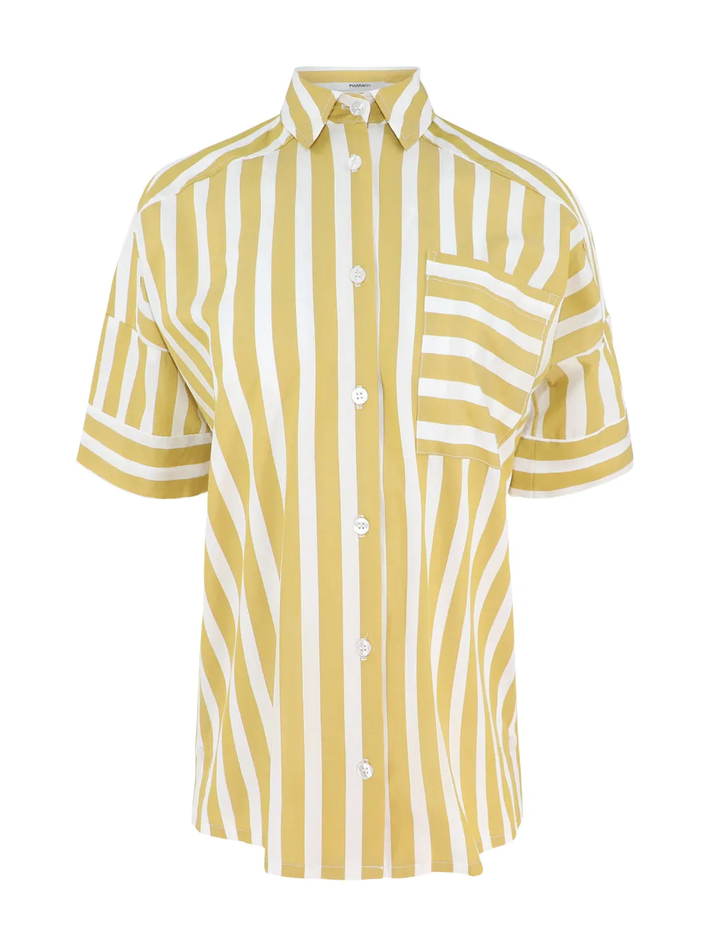 Pharaoh Payton Shirt in Cotton Stripe in Sun