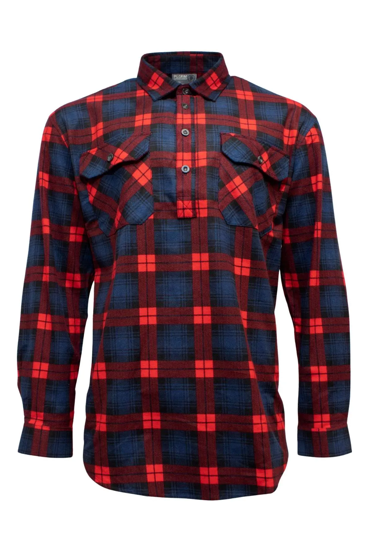 Pilgrim Closed Front Flannelette Shirt - 3XL-6XL