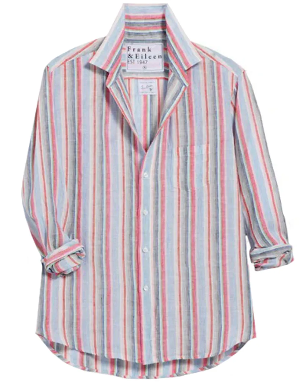Pink and Green Stripe Eileen Button Up Shirt
