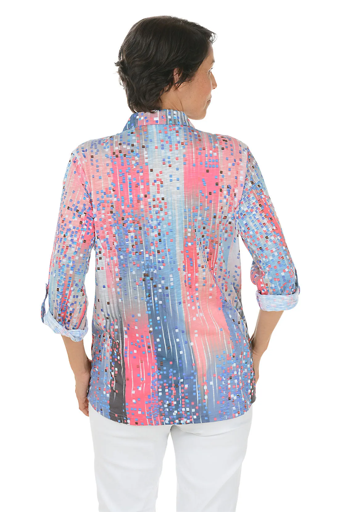 Pink Parade Roll-Tab Knit Shirt