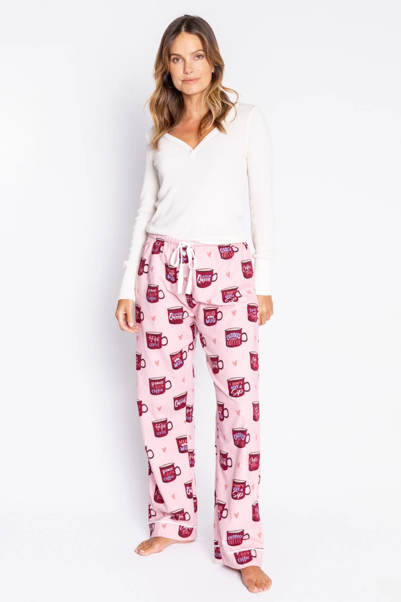 PJ Salvage Flannels Coffee Dog Pant