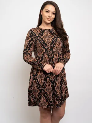 PLUS SIZE LONG SLEEVE TUNIC DRESS