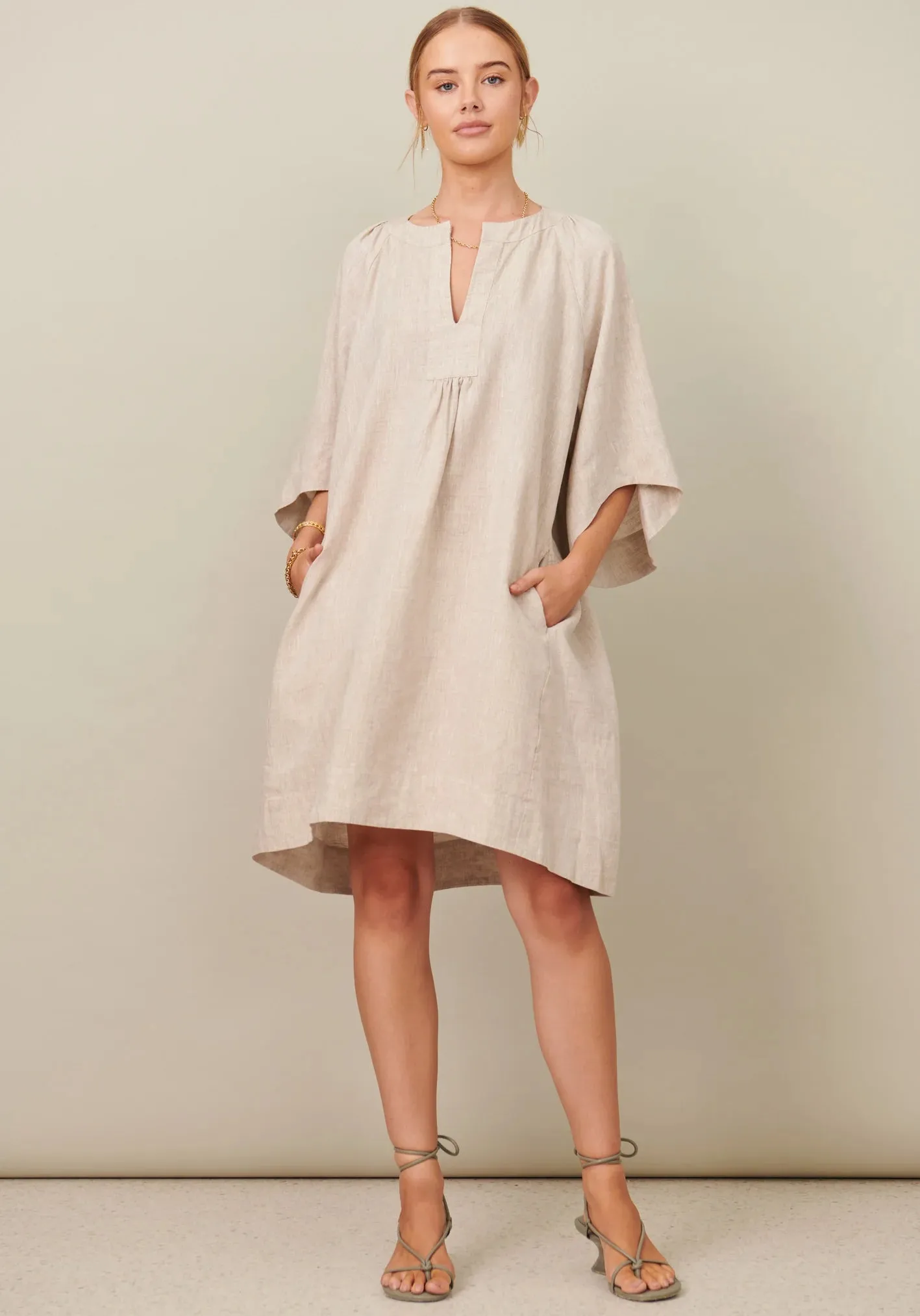 Pol Clothing - Gia Dress - Natural
