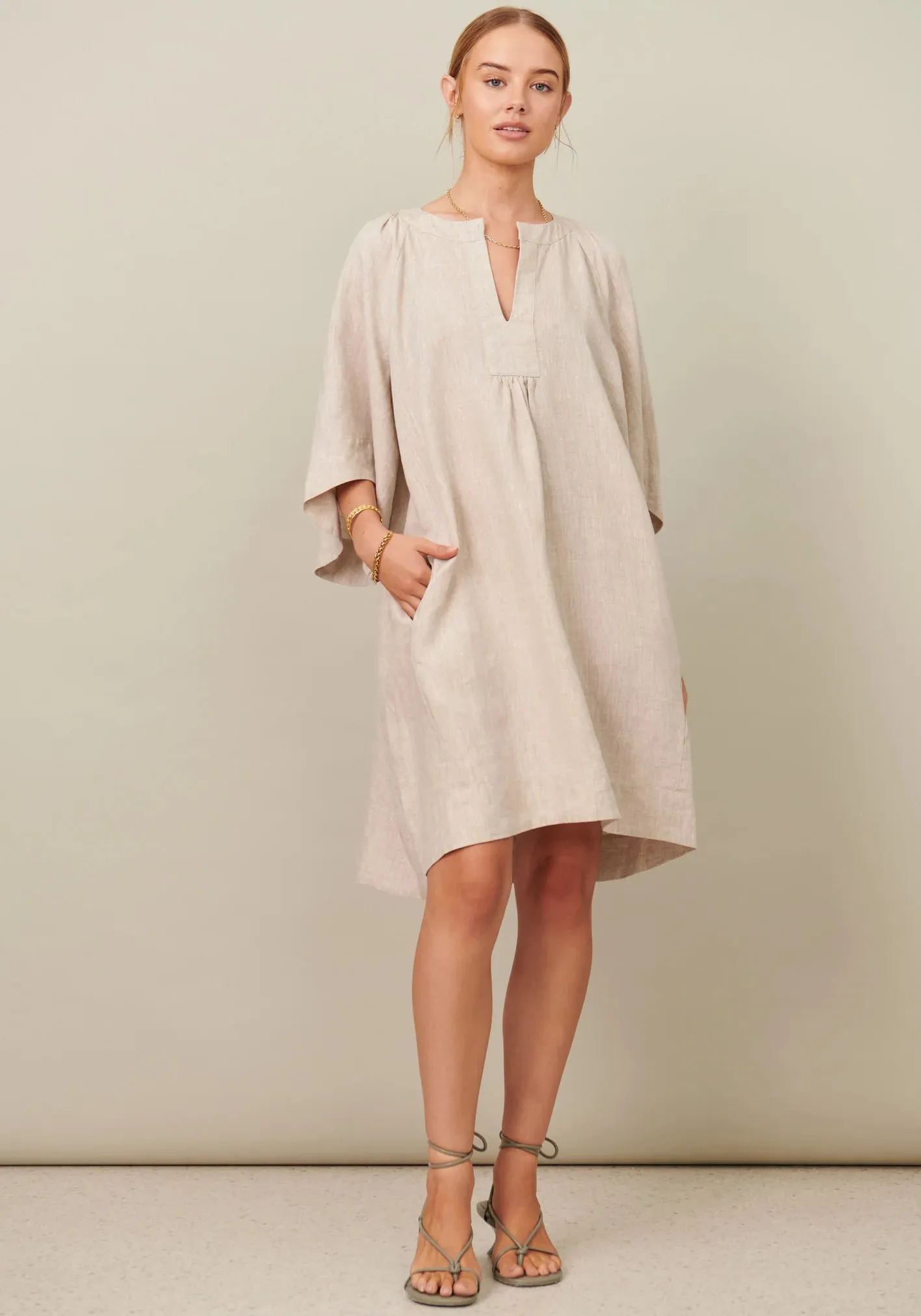 Pol Clothing - Gia Dress - Natural