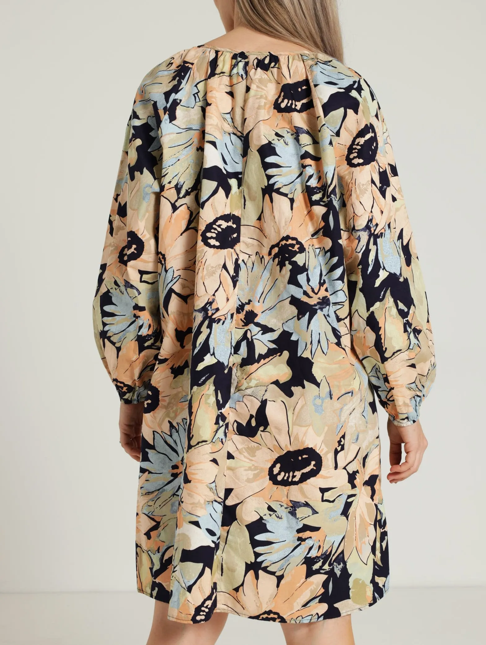 Poplin Tunic Dress - Stone