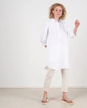 popover dress - white