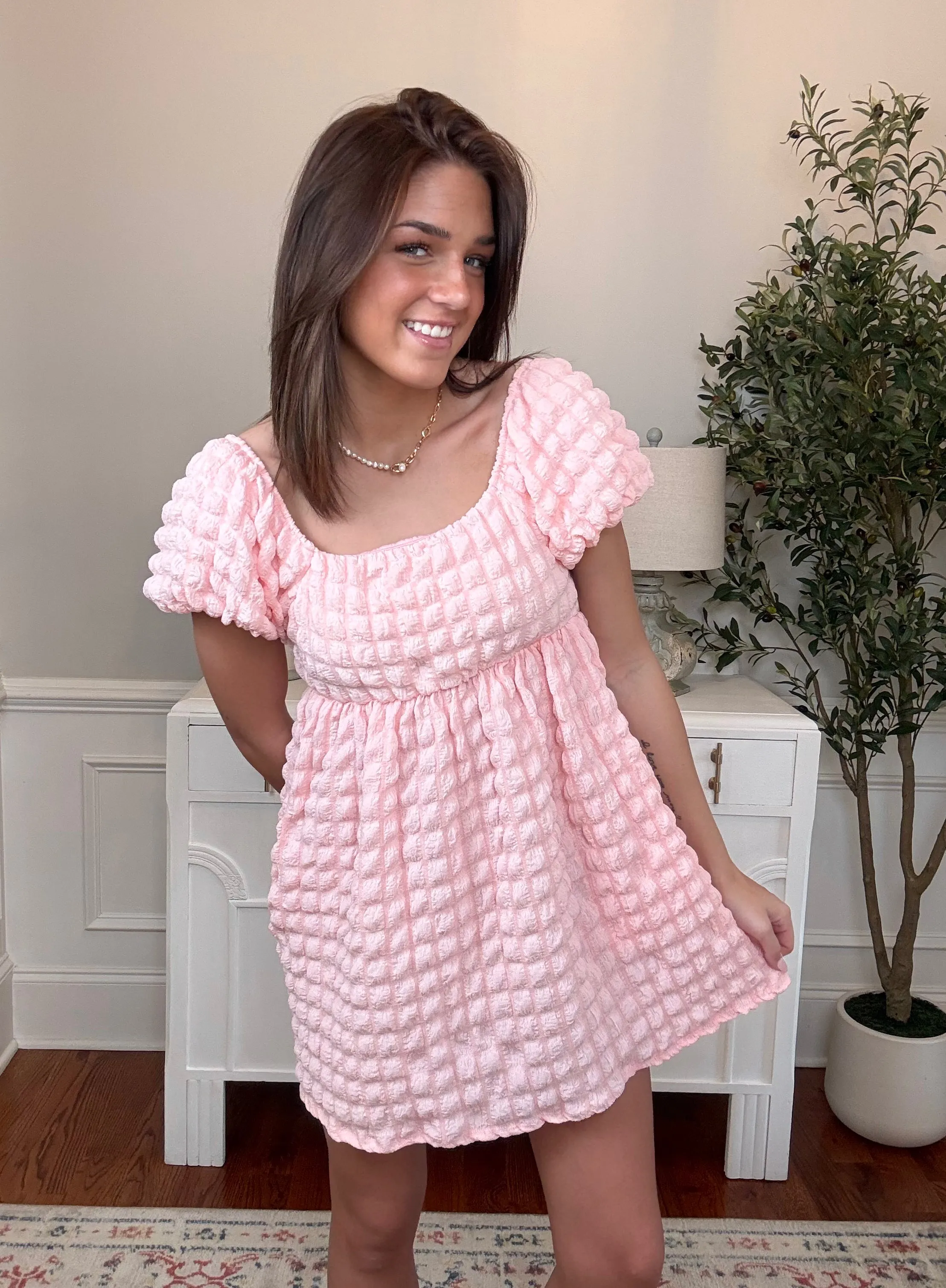Pretty In Pink Mini Dress | Blush