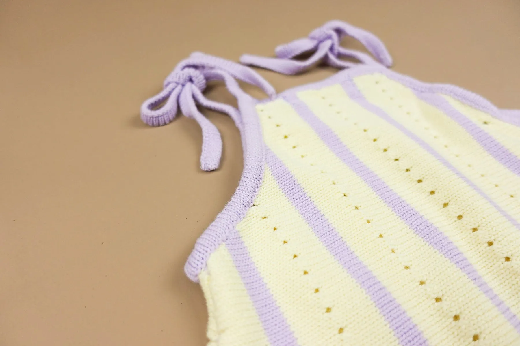 Primrose Stripe Tie Knit Dress