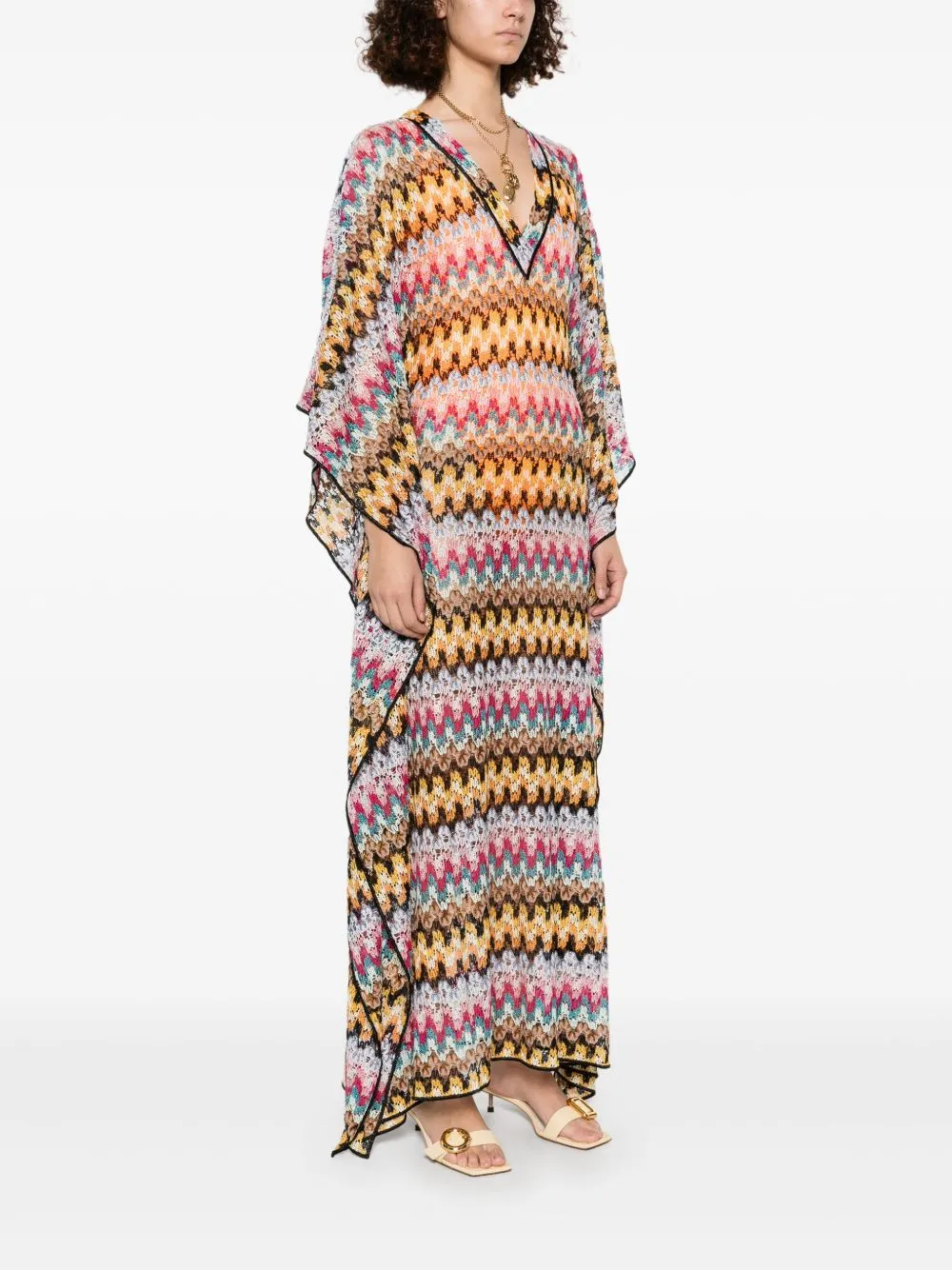 Printed long kaftan