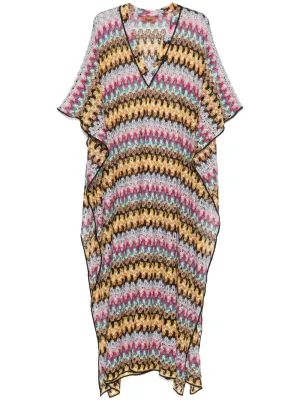 Printed long kaftan