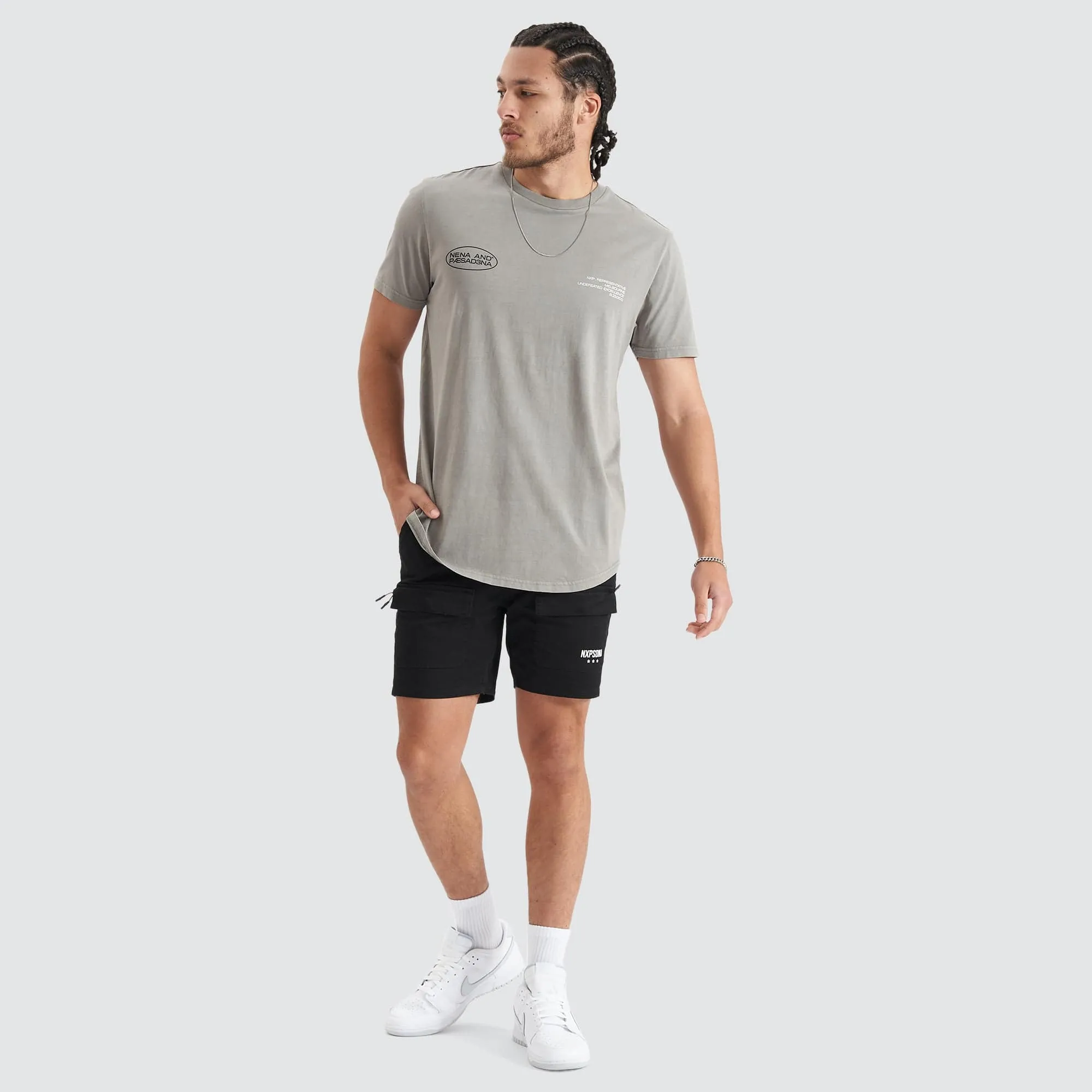 Project Dual Curved Tee Pigment Moon Mist