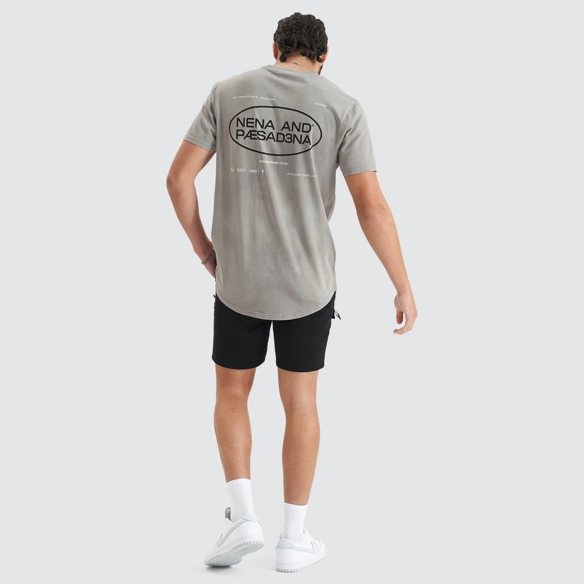 Project Dual Curved Tee Pigment Moon Mist