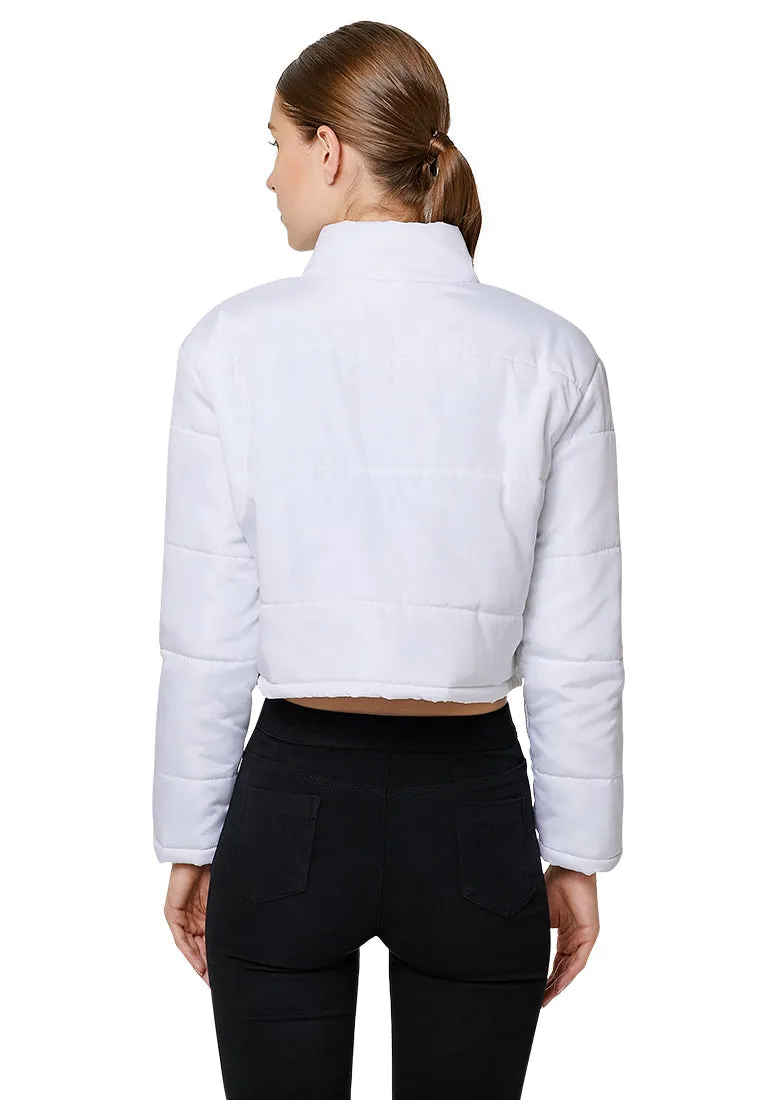 puffer style crop jacket