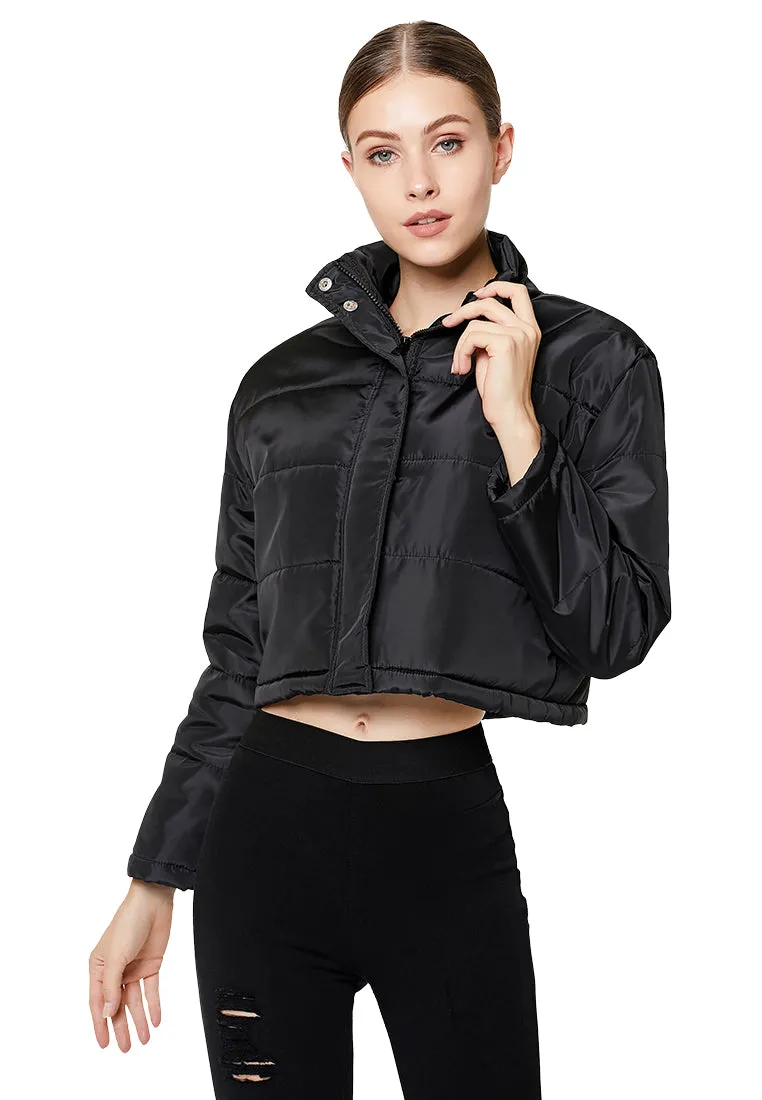 puffer style crop jacket